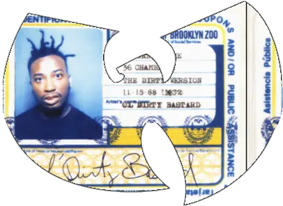 Transparent Farts U2014 Wu Tang Logo Olu0027 Dirty Bastard Transparent Old Dirty Bastard Brooklyn Zoo Png Wu Tang Png