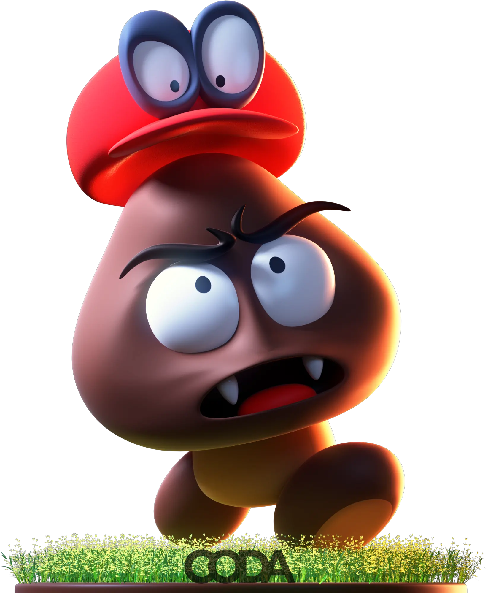 Absolutely Love Odyssey So I Modeled This Little Goomba Super Mario 64 Goomba Art Png Goomba Png