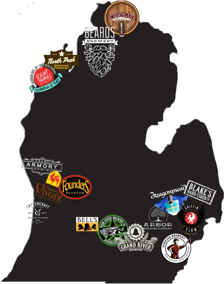 Draft U0026 Bottle Beer Egnicksdtp Michigan Major Cities Map Png Stella Artois Logo Png