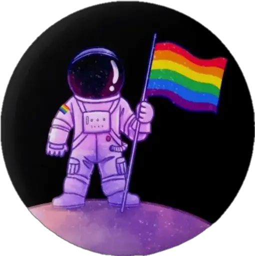 Sticker Maker Lgbt 4 Astronauta Pride Png Pride Icon Maker