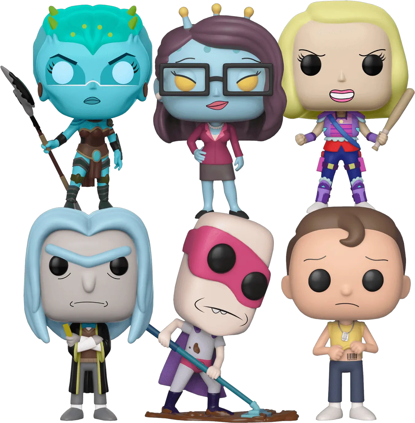 Rick And Morty Bundle 1 Pop Vinyl Pop Collection Basics Funko Pop Png Morty Png