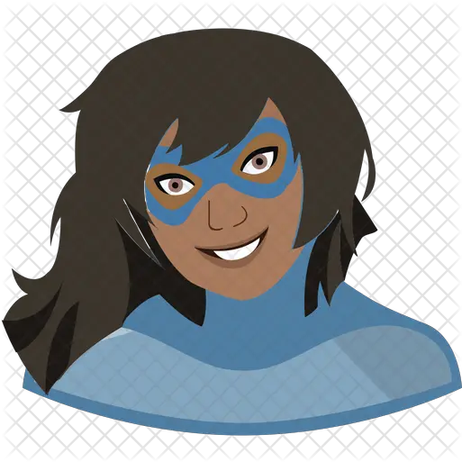 Ms Marvel Icon Of Flat Style Cartoon Png Thanos Head Png