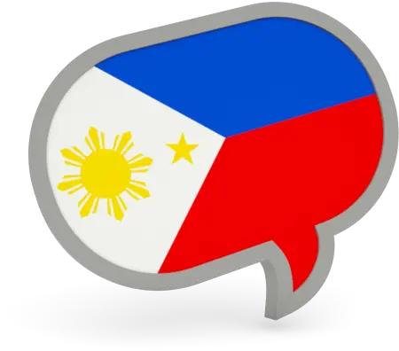 Speech Bubble Icon Speech Bubble Philippine Flag Png Filipino Flag Png