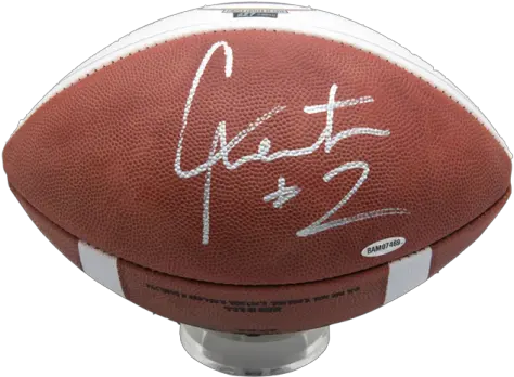 Cam Newton Signed Bcs Commemorative Football Suede Png Cam Newton Png