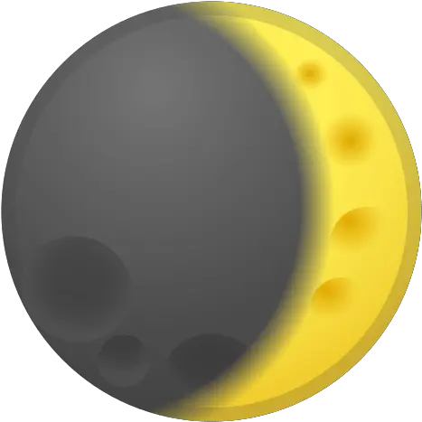 Waxing Crescent Moon Emoji Meaning Emoji Png Eclipse Icon Meaning
