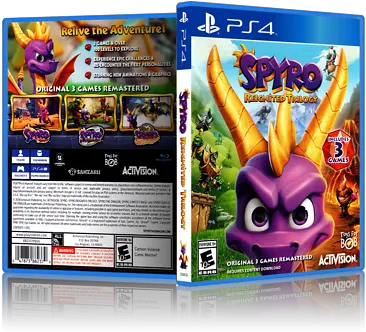 Spyro Reignited Trilogy Replacement Ps4 Cover And Case Spyro Reignited Trilogy Pc Png Spyro Transparent