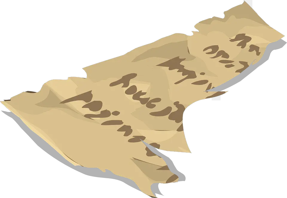 Vector Drawing Of Torn Artifact Manuscript Free Svg Manuscrito Png Torn Png