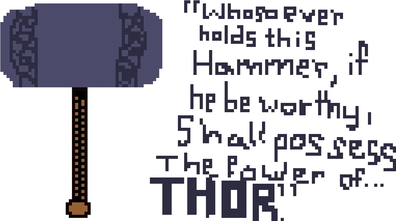 Mjolnir Pixel Art Maker Clip Art Png Mjolnir Png