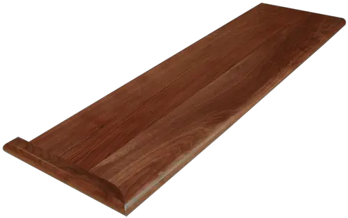 Clear Walnut Stair Tread Plywood Png Stairs Transparent