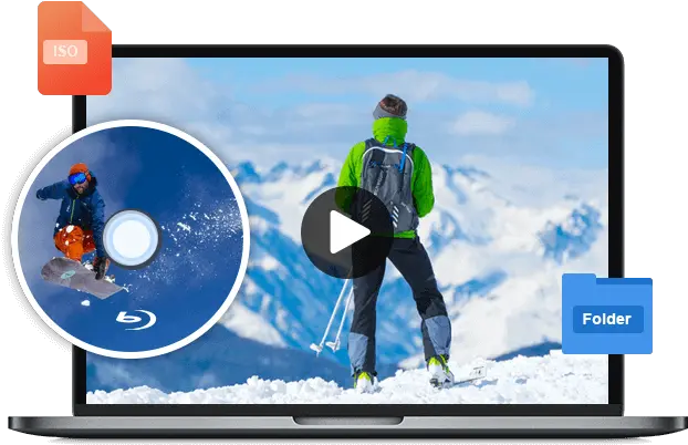 Free Mac Blu Ray Player Play Bluray Movies And Media Files Man On Mountain Snow Png Blu Ray Player Icon