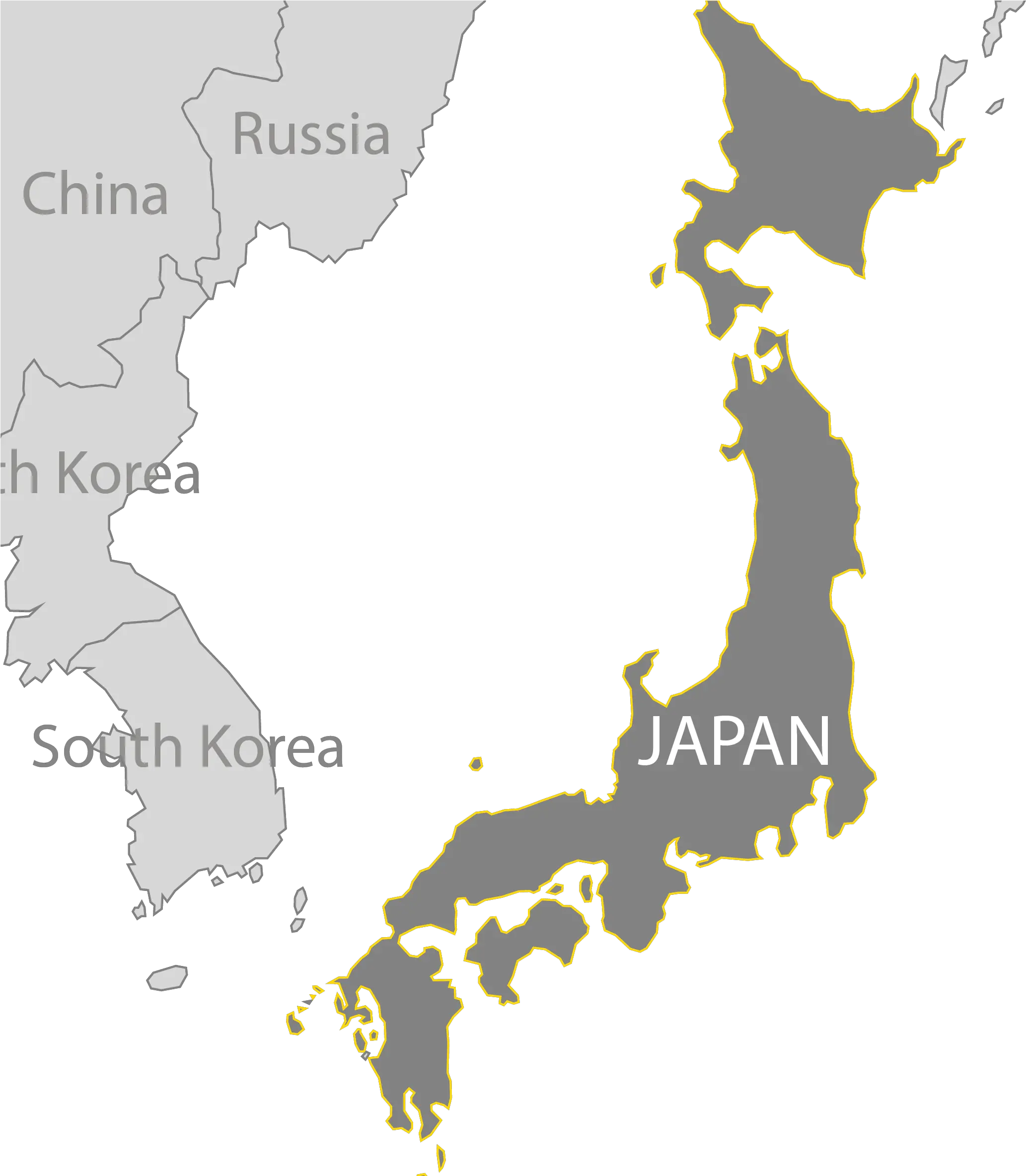 Download Japan Map China Japan Map Transparent Png Japan Map Png