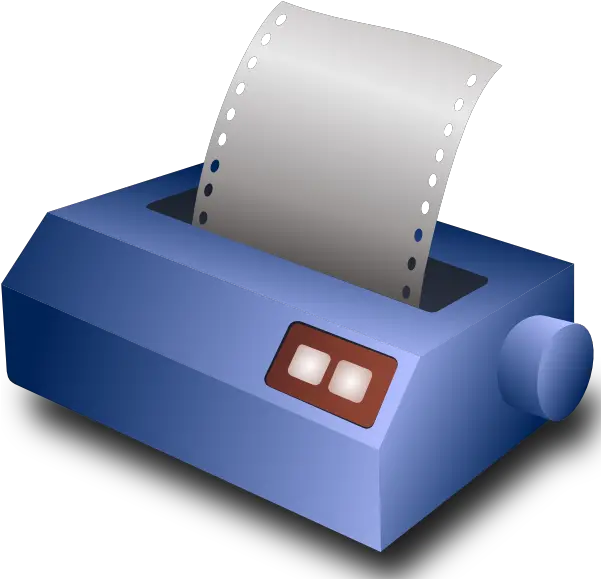 Download Hd Free Vector Matrix Printer Clip Art Dot Matrix Dot Matrix Printer Cartoon Png Free Printer Icon