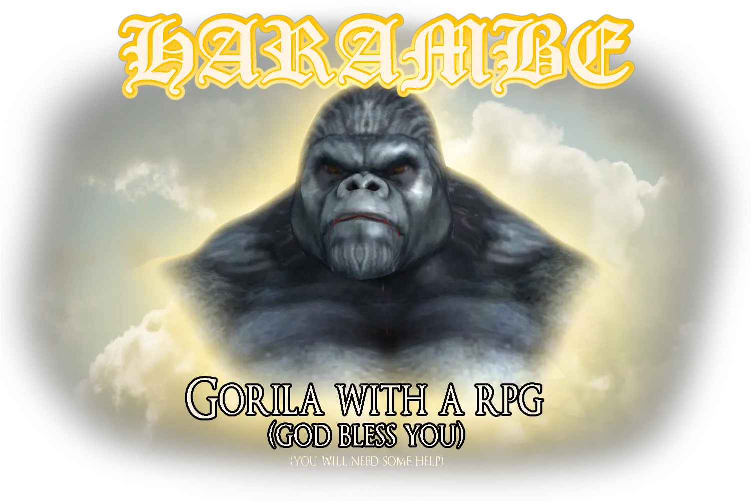 Harambe Playervsboss Wiki Fandom Poster Png Harambe Transparent