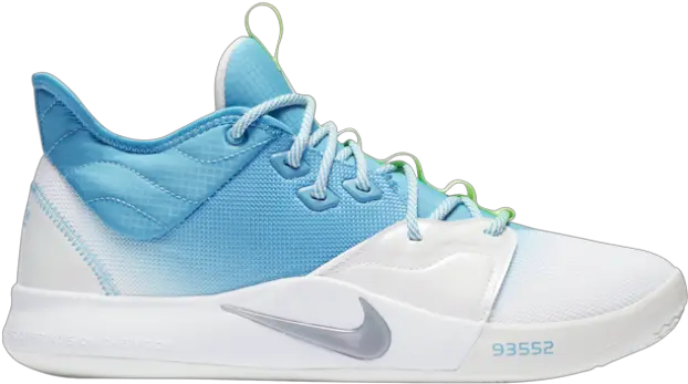 Nike Pg 3 Light Bluewhite Tint Paul George Mens Basket Pg 3 Basketball Shoes Png Paul George Png