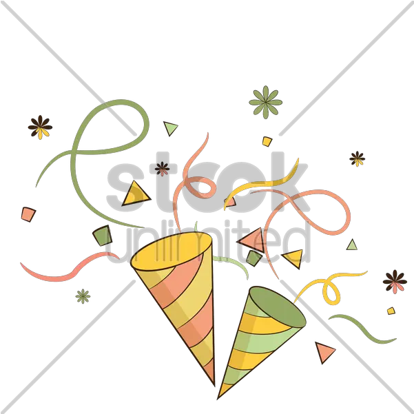 Birthday Confetti Transparent Png Image Birthday Party Hat And Confetti Cartoon Confetti Vector Png