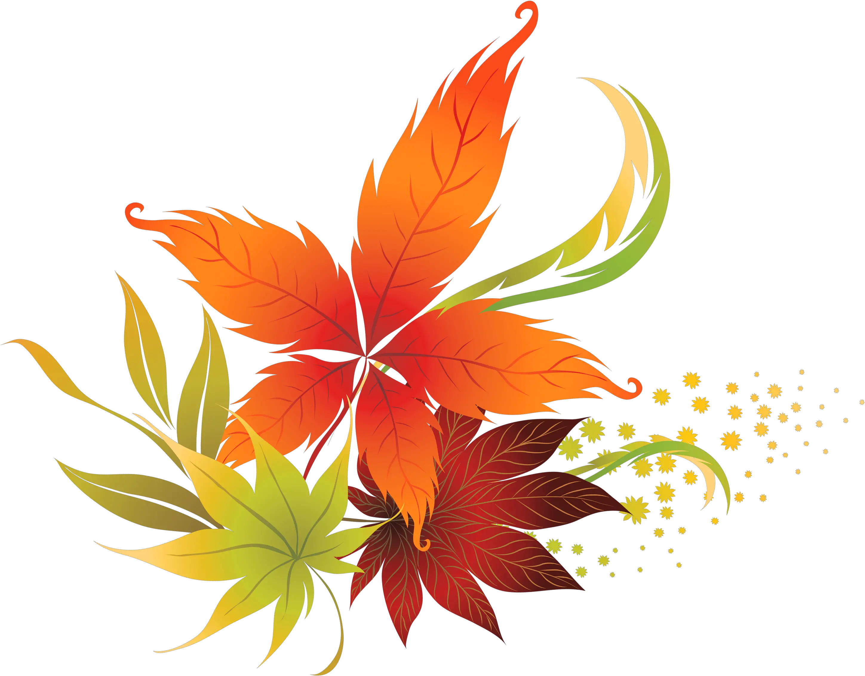 Fall Flower Png Transparent Transparent Background Fall Leaves Clipart Decor Png