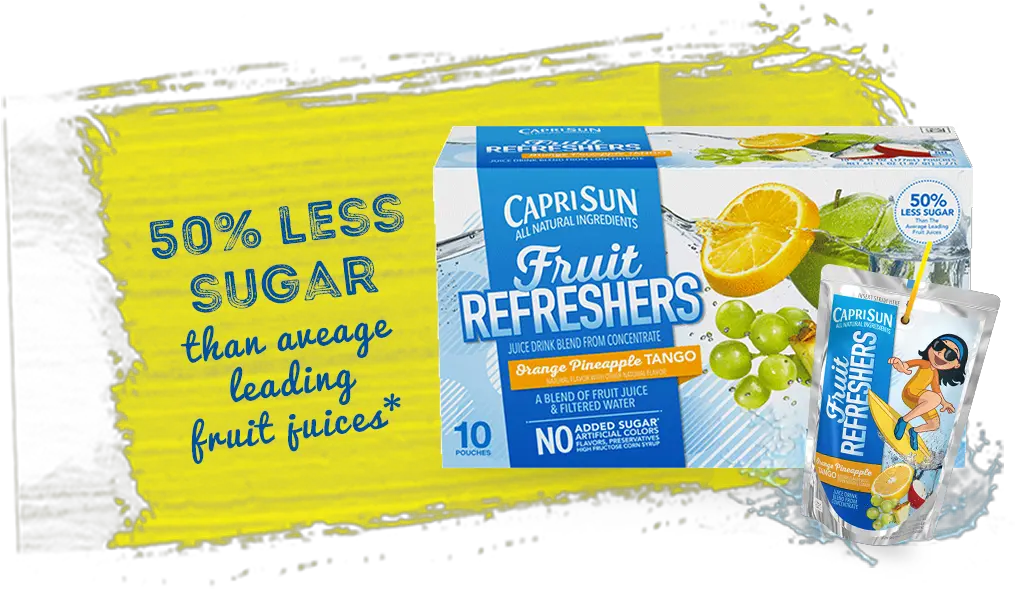 Natural Ingredients And No Added Sugar Orange Juice Png Capri Sun Png