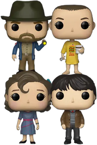 Funko Pop Stranger Things Bennyu2019s Snow Ball Bundle Set Of 4 Stranger Things Snow Ball Funko Png League Of Legends Snowball Icon