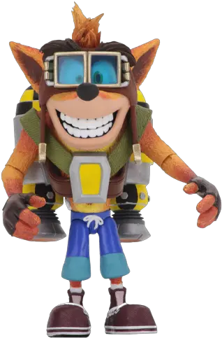 Crash Bandicoot Crash With Jetpack 7 Inch Deluxe Action Figure Crash Bandicoot Png Crash Bandicoot Png