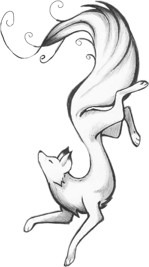Cute Simple Mouse Drawing Png Download Black And White Cute Fox Drawing Draw Png
