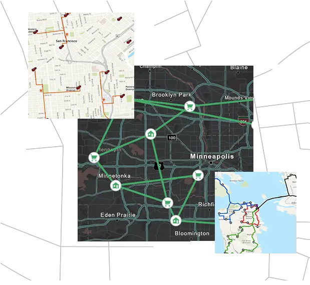 Arcgis Network Analyst Vehicle Routing Problem U0026 Spatial Dot Png Google Earth Pro Icon