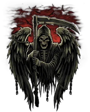 Download Grim Reaper Death Dealer Dead Scary Scythe Skull Grim Reaper Angel Badass Png Grim Reaper Png