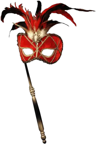 Forum Novelties Womenu0027s Feather Masquerade Mask With Holding Venetian Masks With Stick Png Masquerade Mask Png