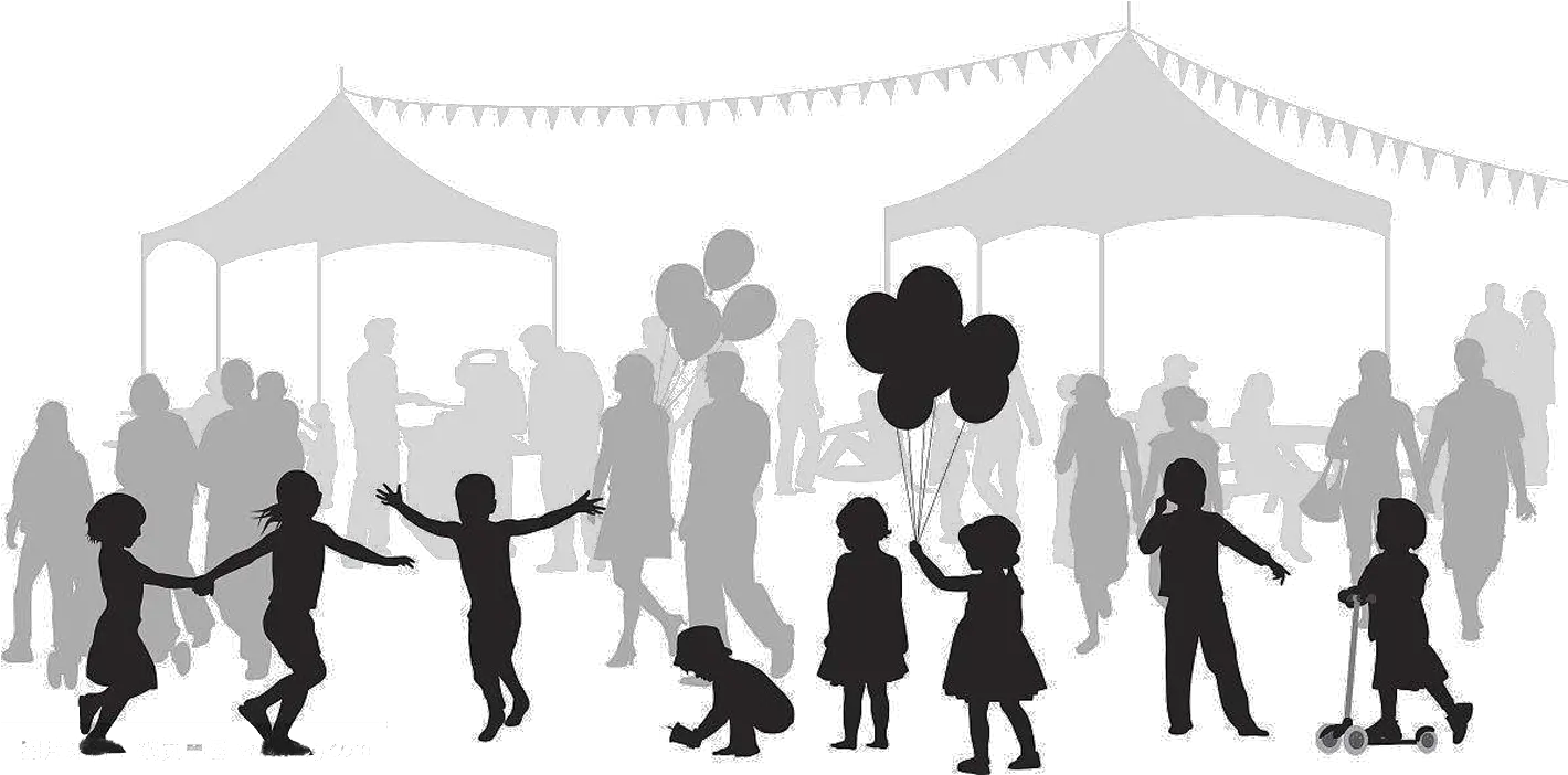 Silhouette Drawing Cartoon Illustration People In The Park Silhouette Png Playground Png