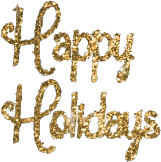 Glitter Happy Holidays Png File Mart Gold Happy Holidays Png Transparent Gold Glitter Background Png
