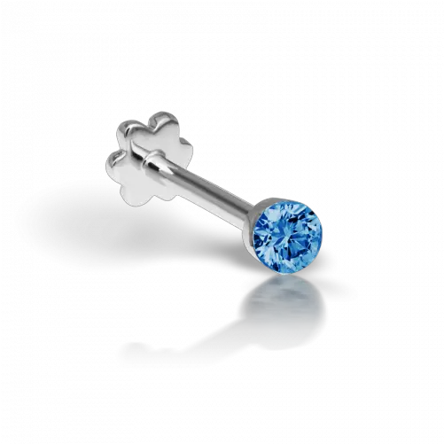 25mm Invisible Set Blue Diamond Threaded Stud Maria Tash Png
