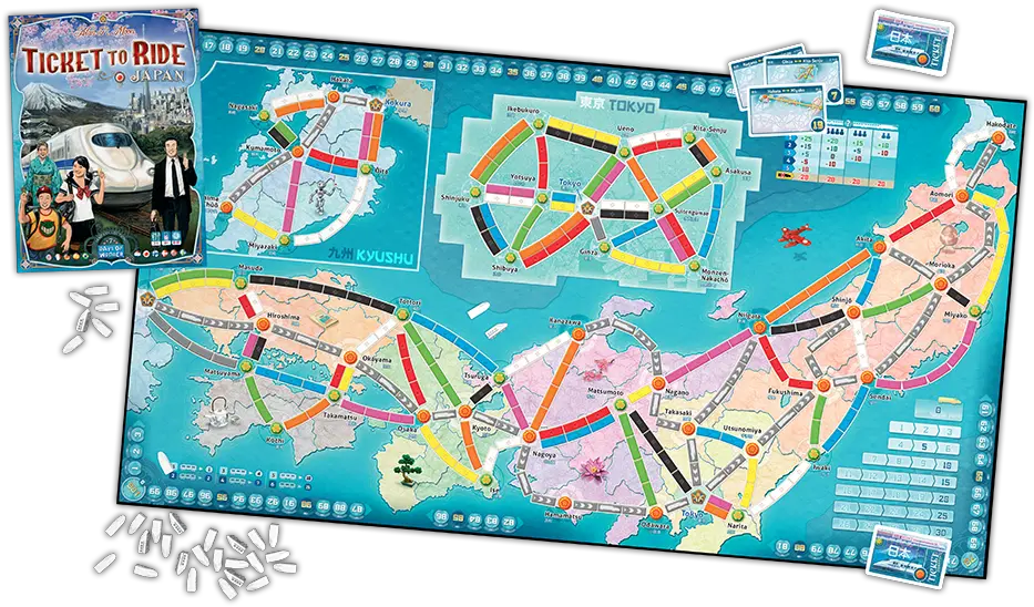 Ticket To Ride Map Collection Volume 7 Japanu0027 Announced By Ticket To Ride Japan And Italy Png Japan Map Png