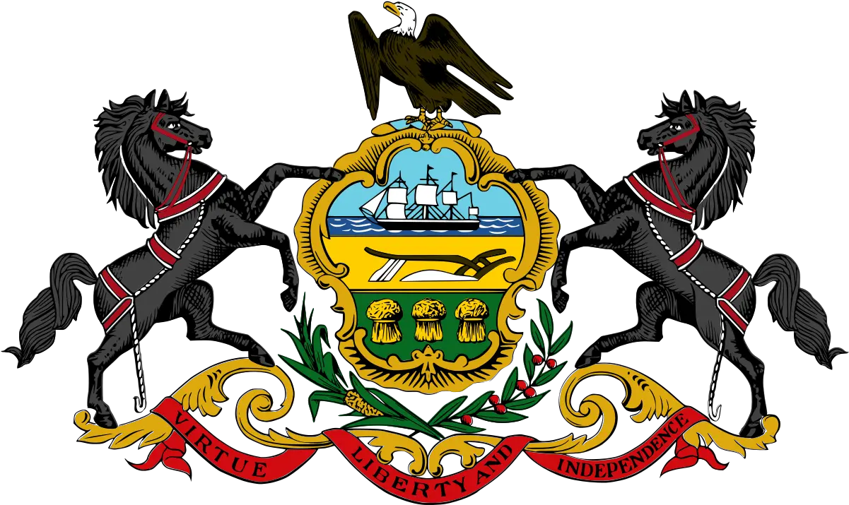 Pennsylvania General Assembly Wikipedia Pennsylvania Coat Of Arms Png Penn State Icon