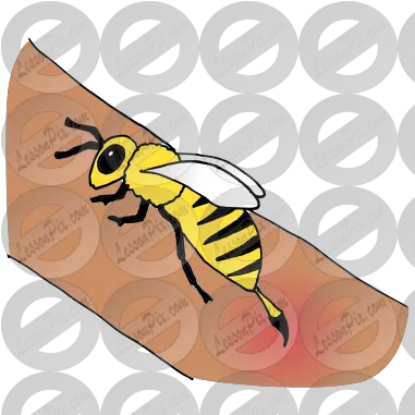 Bee Sting Picture For Classroom Therapy Use Great Bee Stung Clipart Png The Icon Sting