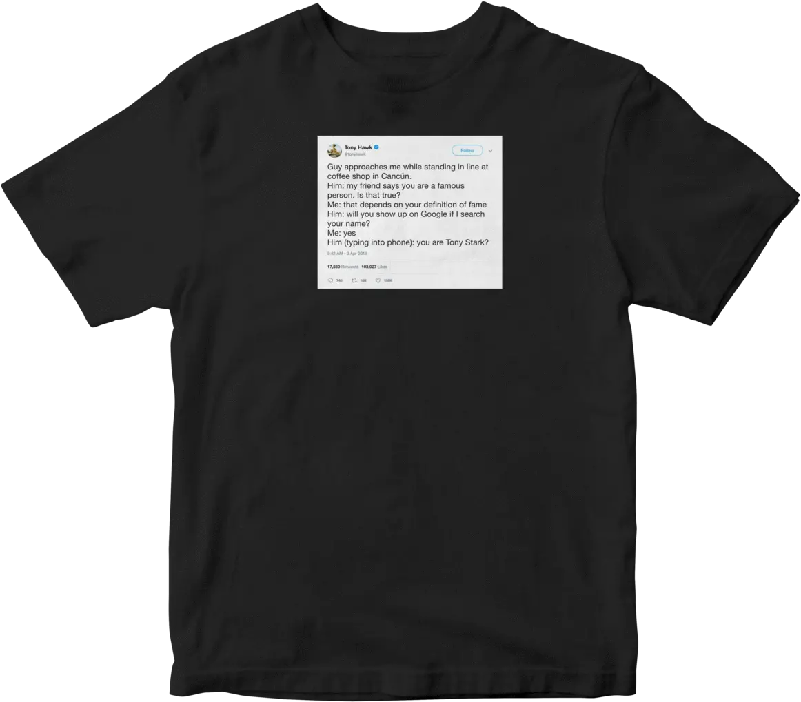 Tony Hawk Young Thug Tweet Shirt Png Tony Hawk Png