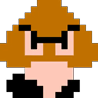 Super Mario Goomba 8 Bit Transparent 8 Bit Mario Goomba Png Goomba Png