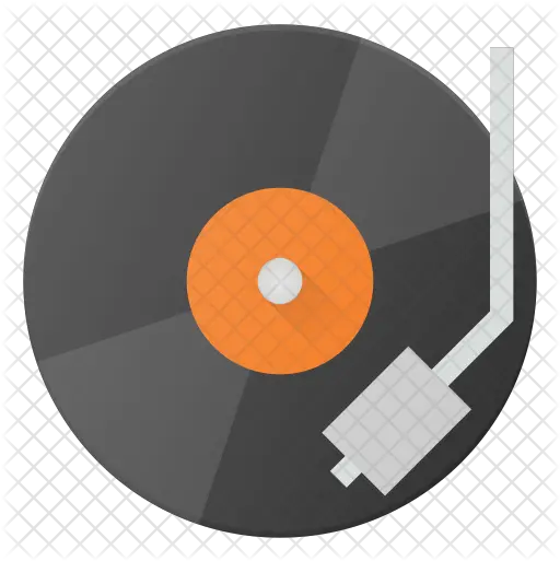 Vinyl Player Icon Of Flat Style Circle Png Record Player Png