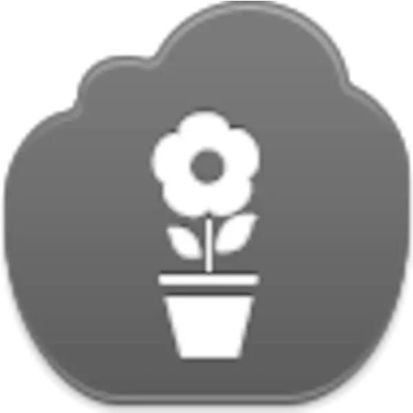 Pot Flower Icon Free Images Vector Clip Art Floral Png Black And White Flower Icon
