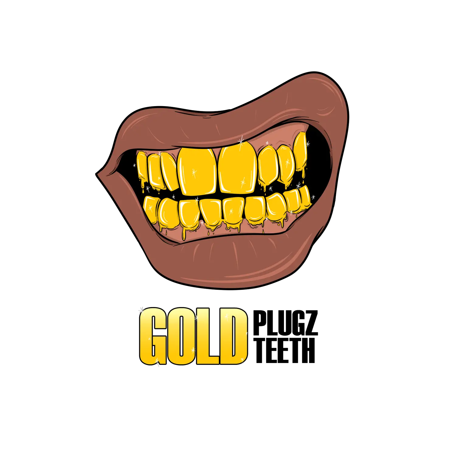 Download Hd Smile Vector Tooth Grillz Cartoon Gold Grill Grill Teeth Png Grill Png