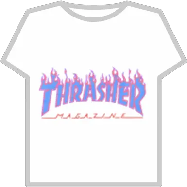 Purple Fire Thrasher Logo Roblox Flame Thrasher Logo Transparent Png Thrasher Png
