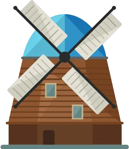 Kinderdijk Windmills Vector Svg Icon Holland Windmill Icon Png Dutch Windmill Icon