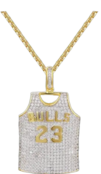 Michael Jordan Gold Hall Of Fame Jersey Necklace Png Michael Jordan Png