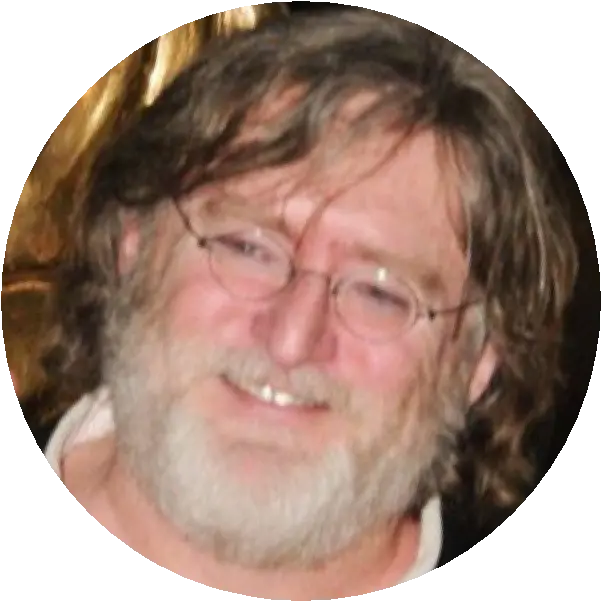 Gabe Newell Hair Design Png Gabe Newell Png