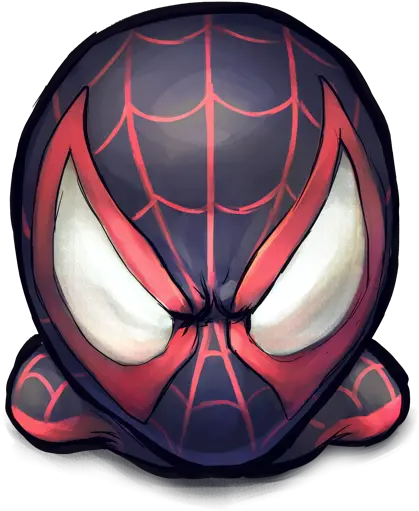 Miles Morales Icon Png Clipart Image Iconbugcom Spiderman Spiderman Face Png