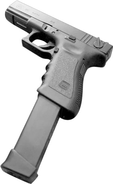 40 Glock Glock Extended Clip Transparent Png Glock Transparent