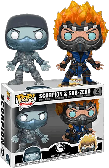 Sub Zero 2 Mortal Kombat Scorpion Funko Png Sub Zero Png