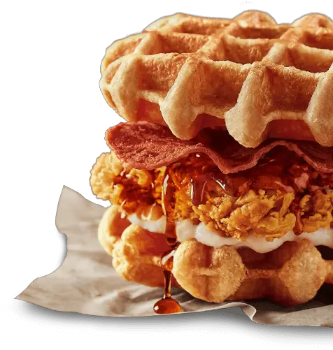 Waffle Transparent Image Png Play Waffle Zinger Burger Kfc Waffle Png