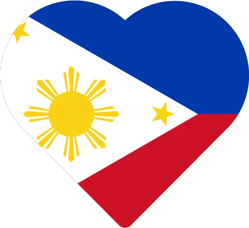 Vector Country Flag Of The Philippines Heart Vector Philippine Flag Heart Png Destination Icon Vector