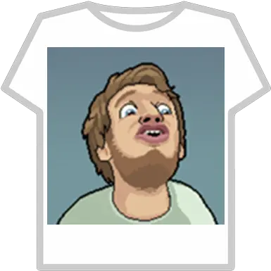 Pewdiepie Face 01 Roblox Green T Shirt Png Pewdiepie Face Png