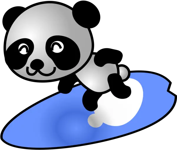 Party Panda Png Svg Clip Art For Web Download Clip Art Surfing Panda Cartoon Panda Bear Icon