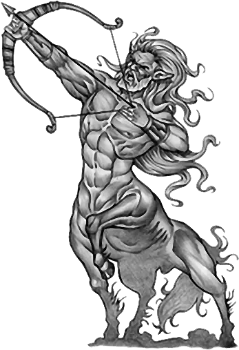 Sagittarius Right Side Of Chest Sagittarius Tattoo Designs For Guys Png Chest Tattoo Png